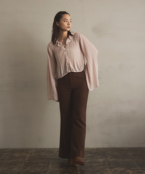 セール】フレアスリーブプリーツブラウス（シャツ/ブラウス）｜EIMY