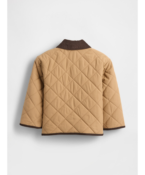 GAP(ギャップ)の「ライトウェイト キルティング フィールドジャケット (幼児・ベビー)(その他アウター・キッズ・ベージュ・95cm/100cm/105cm/110cm/80cm/90cm)」の2枚目の写真
