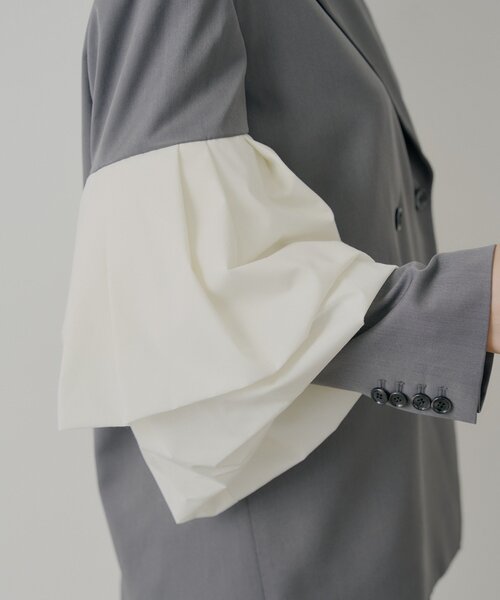 SALON by Chico】フリルデザインオーバーダブルジャケット