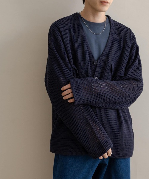 セール】WポケットVネックニットカーディガン（カーディガン/ボレロ