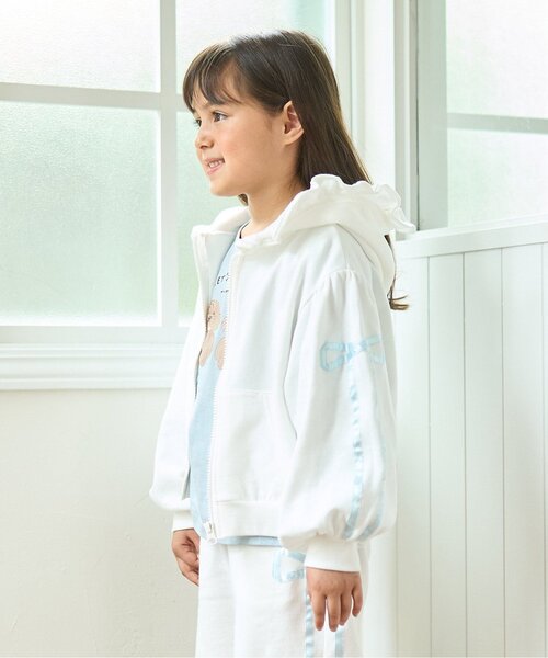 Lycee mine(리세마인)의 「【셋업 가능】【털옥 바이바이 뒤모】리본 라인 풀 Zip 파카(파커)」｜오프 화이트