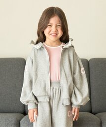 Lycee mine（リセマイン）の「【セットアップ可】【毛玉バイバイ裏毛】リボンラインフルジップパーカ（パーカー）」