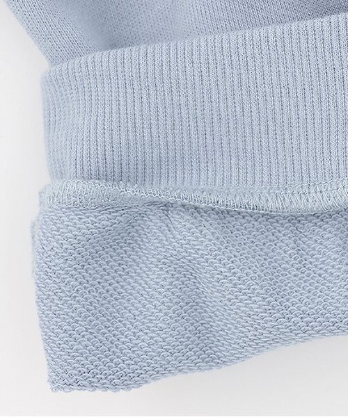 Lycee mine（リセマイン）の「【セットアップ可】【毛玉バイバイ裏毛】リボンラインフルジップパーカ（パーカー・キッズ・オフホワイト/クリーム/ブラック/ライトピンク/ブルーグレー/トップグレー・100cm/120cm/130cm/140cm/110cm/150cm）」の20枚目の写真