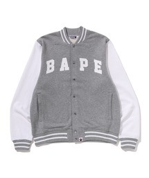 A BATHING APE(AxCVOGCv)APE PIRATE SWEAT VARSITY JACKET(~^[WPbg)