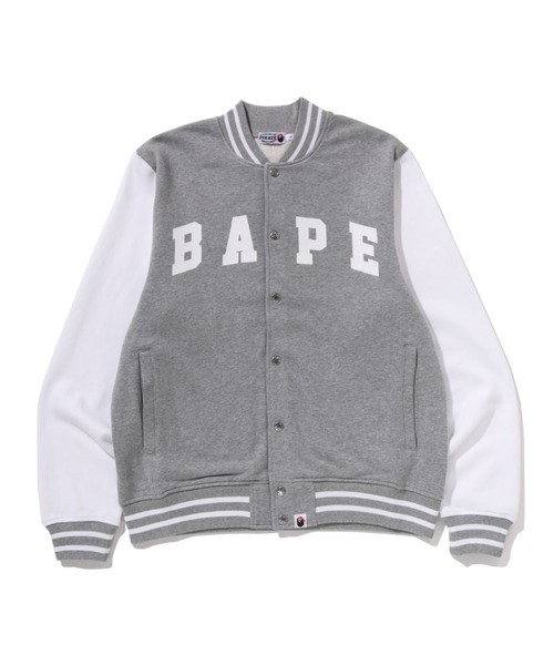 A BATHING APE エイプsweat varsity jacket AAPE SWEAT VARSITY JACKET