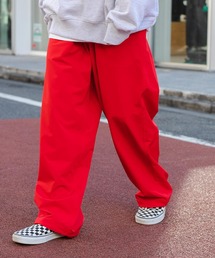 ZUMBA レッド カーゴパンツS リフ Riff カーゴパンツ ドロスト付き パラシュートパンツ