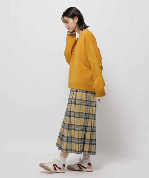 レイヤー風クループルオーバー（ニット/セーター）｜niko and