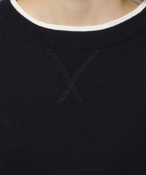 レイヤー風クループルオーバー（ニット/セーター）｜niko and