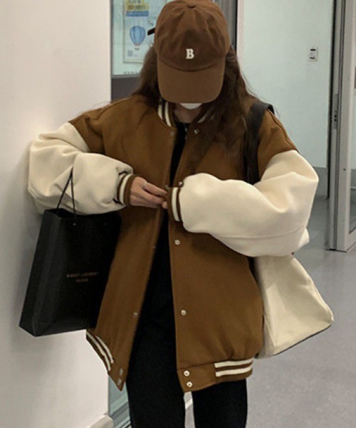 SallyLunn(サリーラン)の「ラインリブスタジャン(スタジャン・レディース・ブラウン/ブラック・LARGE/MEDIUM)」の5枚目の写真
