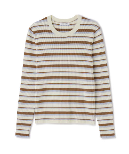 NATURAL BEAUTY BASIC(ナチュラルビューティーベーシック)の「◇マルチボーダーリブニット(ニット/セーター・レディース・ホワイト系その他/グレー系その他/レッド系その他6・FREE)」の22枚目の写真