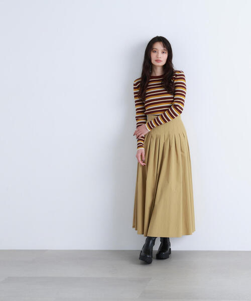 NATURAL BEAUTY BASIC(ナチュラルビューティーベーシック)の「◇マルチボーダーリブニット(ニット/セーター・レディース・ホワイト系その他/グレー系その他/レッド系その他6・FREE)」の14枚目の写真