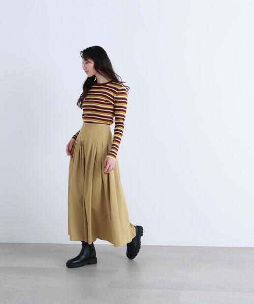 NATURAL BEAUTY BASIC(ナチュラルビューティーベーシック)の「◇マルチボーダーリブニット(ニット/セーター・レディース・ホワイト系その他/グレー系その他/レッド系その他6・FREE)」の18枚目の写真