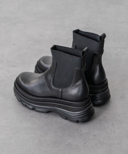 【INTER-CHAUSSURES】ボリュームソールサイドゴアブーツ(I53016)