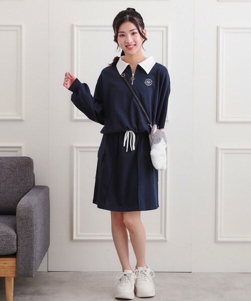 セール】【セットアップ】ハーフジップ＋カーゴスカート（セットアップ