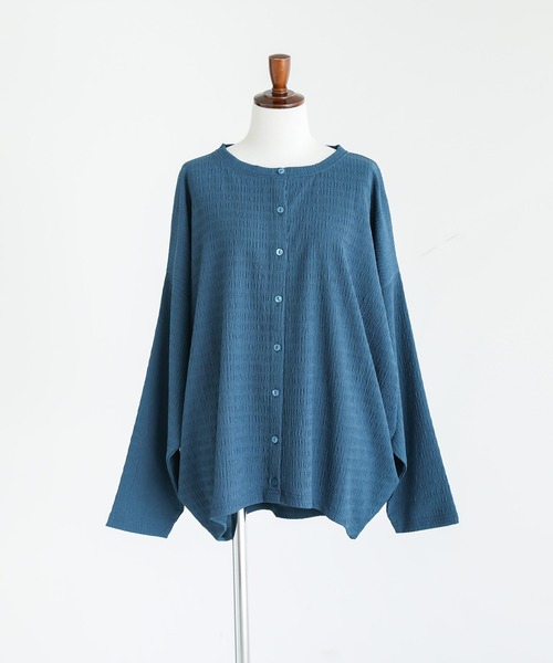 n'OrLABEL（ノアールレーベル）の「『カットソージャカードバンザイカーディガン』（カーディガン/ボレロ・レディース・ボルドー/ブルーグリーン/ブラック・FREE）」の9枚目の写真