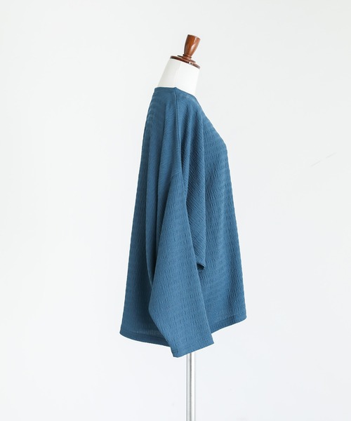 n'OrLABEL（ノアールレーベル）の「『カットソージャカードバンザイカーディガン』（カーディガン/ボレロ・レディース・ボルドー/ブルーグリーン/ブラック・FREE）」の6枚目の写真