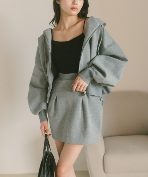 VANNIE U（ヴァニーユー）の「ダブルジップフーディー/パーカー（パーカー・レディース・ブラック/グレー・FREE）」の13枚目の写真