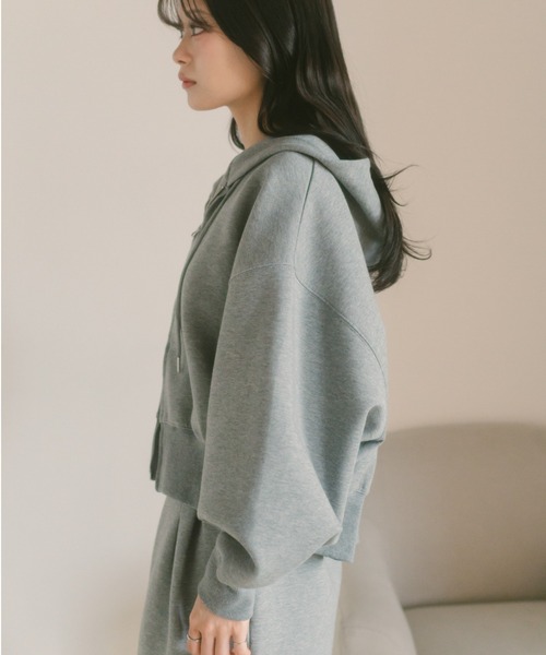 VANNIE U（ヴァニーユー）の「ダブルジップフーディー/パーカー（パーカー・レディース・ブラック/グレー・FREE）」の5枚目の写真