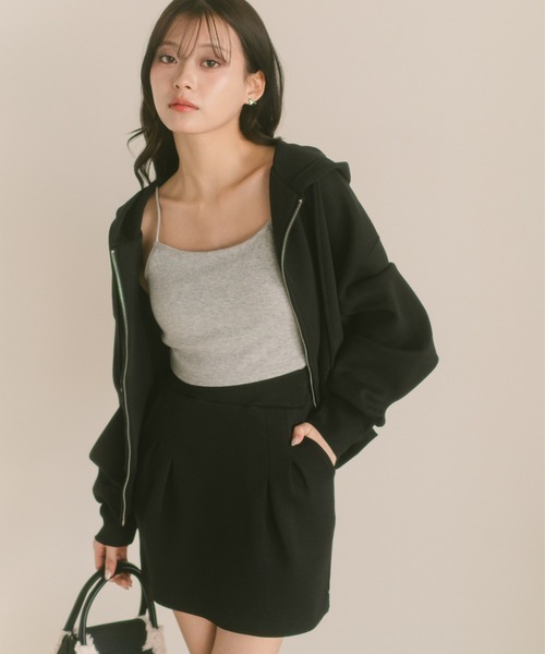 VANNIE U（ヴァニーユー）の「ダブルジップフーディー/パーカー（パーカー・レディース・ブラック/グレー・FREE）」の15枚目の写真