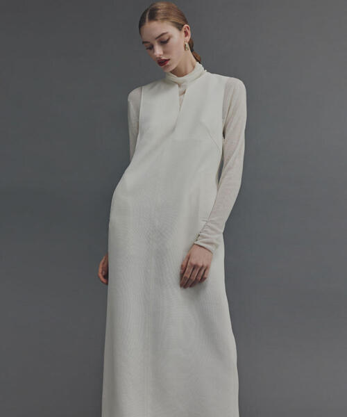 【セール中】【新品】PINKY&DIANNE ジャンバースカート ホワイト38 PINKY&DIANNE 2025 AUTUMN&WINTER LOOK BOOK October ▪︎キーネック