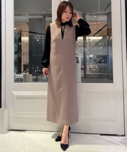 ◇キーネックジャンパースカート（ワンピース）｜PINKY&DIANNE