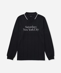 Saturdays New York City モックネックシャツ ベージュ　M Classic Mock Shirt S/S | Saturdays NYC Japan