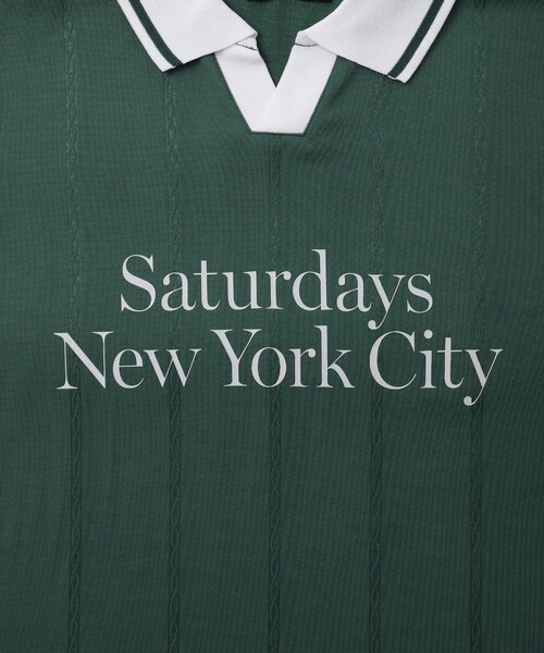 メンズウェア SaturdaysNYC PE Stripe Jacquard LS Shirt セール】PE Stripe Jacquard LS Shirt（Tシャツ/カットソー