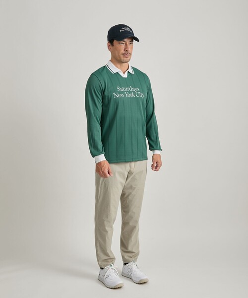 メンズウェア SaturdaysNYC PE Stripe Jacquard LS Shirt セール】PE Stripe Jacquard LS Shirt（Tシャツ/カットソー