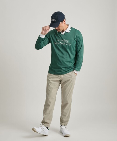 メンズウェア SaturdaysNYC PE Stripe Jacquard LS Shirt セール】PE Stripe Jacquard LS Shirt（Tシャツ/カットソー