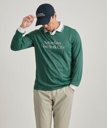 Saturdays Golf（サタデーズゴルフ）の「PE Stripe Jacquard LS Shirt（Tシャツ/カットソー）」