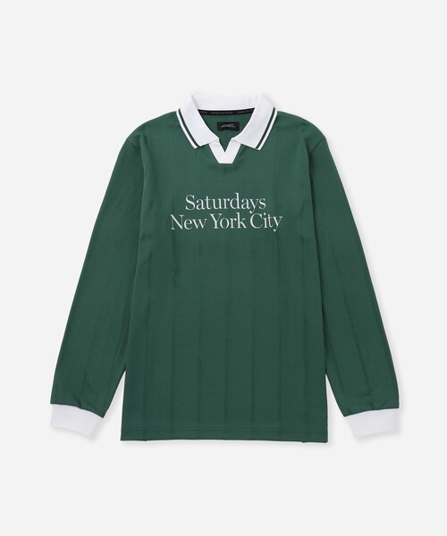 メンズウェア SaturdaysNYC PE Stripe Jacquard LS Shirt セール】PE Stripe Jacquard LS Shirt（Tシャツ/カットソー