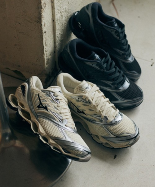 MIZUNO（ミズノ　）の「MIZUNO/ミズノ WAVE PROPHECY LS インフィニティウエーブ 3Dエアメッシュ スニーカー（スニーカー・メンズ・ホワイト系/ブラウン・28/27/26/25/24/23）」の6枚目の写真