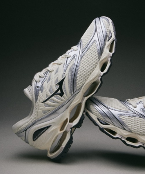 MIZUNO（ミズノ　）の「MIZUNO/ミズノ WAVE PROPHECY LS インフィニティウエーブ 3Dエアメッシュ スニーカー（スニーカー・メンズ・ホワイト系/ブラウン・28/27/26/25/24/23）」の7枚目の写真