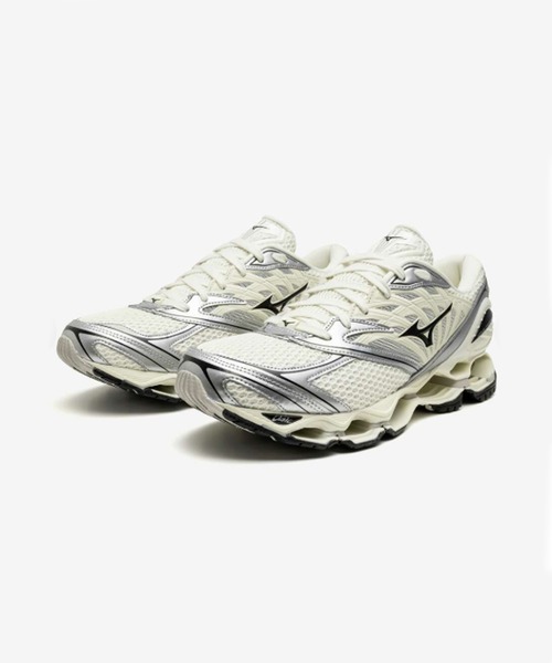 MIZUNO（ミズノ　）の「MIZUNO/ミズノ WAVE PROPHECY LS インフィニティウエーブ 3Dエアメッシュ スニーカー（スニーカー・メンズ・ホワイト系/ブラウン・28/27/26/25/24/23）」の3枚目の写真