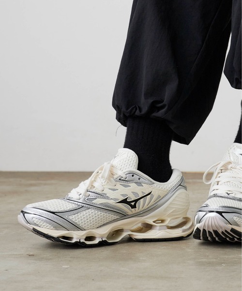 MIZUNO（ミズノ　）の「MIZUNO/ミズノ WAVE PROPHECY LS インフィニティウエーブ 3Dエアメッシュ スニーカー（スニーカー・メンズ・ホワイト系/ブラウン・28/27/26/25/24/23）」の13枚目の写真