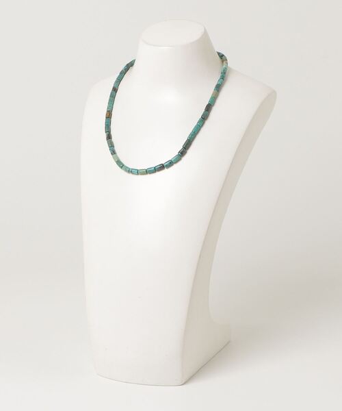 INNOCENT(イノセント)の「【LAST HEAVEN】ターコイズチューブビーズネックレス(ネックレス・メンズ・ターコイズブルー・SMALL/MEDIUM)」の2枚目の写真