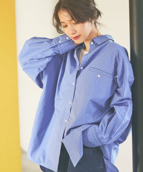 studio CLIP（スタディオクリップ）の「《days》アソートBIGシャツ（シャツ/ブラウス・レディース・ライトベージュ/レッド/その他2/その他1・FREE）」の18枚目の写真