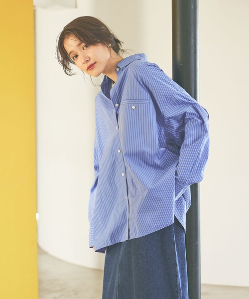 studio CLIP（スタディオクリップ）の「《days》アソートBIGシャツ（シャツ/ブラウス・レディース・ライトベージュ/レッド/その他2/その他1・FREE）」の17枚目の写真