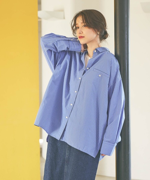 studio CLIP（スタディオクリップ）の「《days》アソートBIGシャツ（シャツ/ブラウス・レディース・ライトベージュ/レッド/その他2/その他1・FREE）」の16枚目の写真