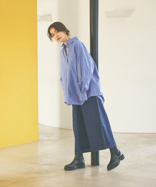 studio CLIP（スタディオクリップ）の「《days》アソートBIGシャツ（シャツ/ブラウス・レディース・ライトベージュ/レッド/その他2/その他1・FREE）」の14枚目の写真