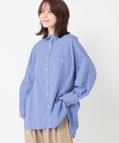 studio CLIP（スタディオクリップ）の「《days》アソートBIGシャツ（シャツ/ブラウス・レディース・ライトベージュ/レッド/その他2/その他1・FREE）」の8枚目の写真