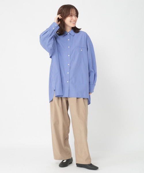 studio CLIP（スタディオクリップ）の「《days》アソートBIGシャツ（シャツ/ブラウス・レディース・ライトベージュ/レッド/その他2/その他1・FREE）」の7枚目の写真