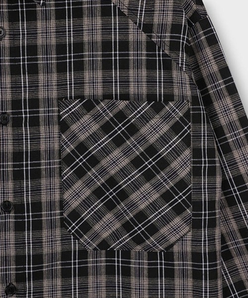 ASCLO（エジュクロ）の「ASCLO／ウエストマークチェックシャツ（シャツ/ブラウス・メンズ・レッド/ブラック・FREE）」の9枚目の写真