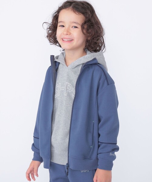 SHIPS(シップス)の「SHIPS KIDS:110~130cm /リブ スタンド トラックジャケット(その他トップス・キッズ・ブラック/ブルー・120/130/110)」の3枚目の写真
