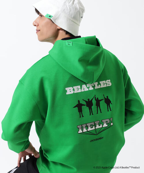 Jack Bunny!!(ジャックバニー)の「【Jack Bunny!!】【The BEATLES ×Jack Bunny!!】T/Cダンボール長袖プルオーバーフーディ(スウェット・メンズ・ブラック/ホワイト/グリーン・MEDIUM/X-LARGE/LARGE)」の3枚目の写真