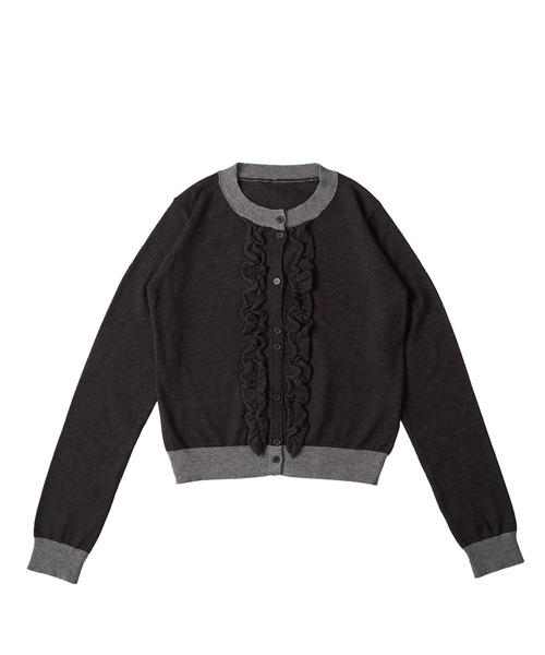 FCMM（エフシーエムエム）の「【日本限定】FRILL CARDIGAN（カーディガン/ボレロ・レディース・ネイビー/ピンク/チャコールグレー・SMALL/MEDIUM）」の2枚目の写真