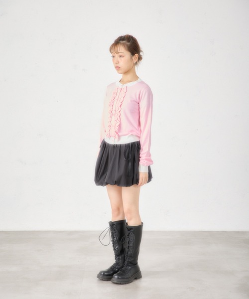 FCMM（エフシーエムエム）の「【日本限定】FRILL CARDIGAN（カーディガン/ボレロ・レディース・ネイビー/ピンク/チャコールグレー・SMALL/MEDIUM）」の16枚目の写真