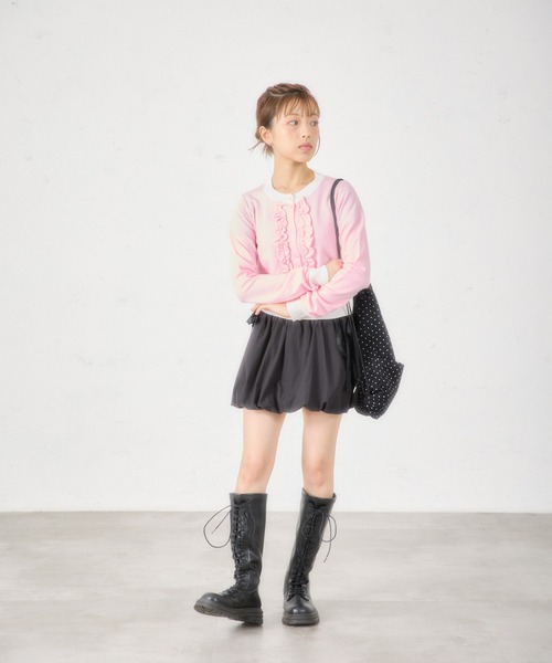 FCMM（エフシーエムエム）の「【日本限定】FRILL CARDIGAN（カーディガン/ボレロ・レディース・ネイビー/ピンク/チャコールグレー・SMALL/MEDIUM）」の18枚目の写真