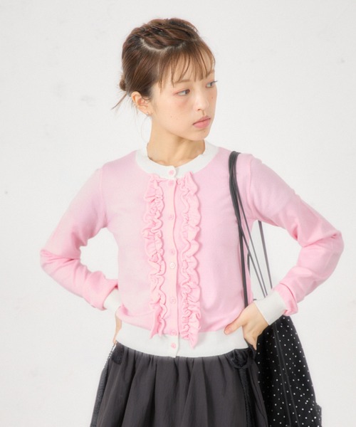 FCMM（エフシーエムエム）の「【日本限定】FRILL CARDIGAN（カーディガン/ボレロ・レディース・ネイビー/ピンク/チャコールグレー・SMALL/MEDIUM）」の13枚目の写真