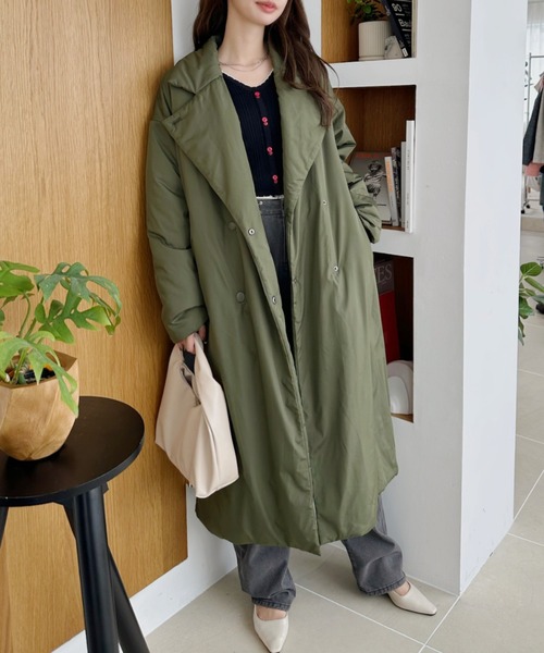 Theory 19ss ライナー付きロングコート カーキ Theory 19ss ライナー付きロングコート カーキ Theory 19ss ライナー